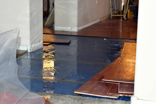 Professional Emergency Water Damage Restoration technician working in Turner, ME